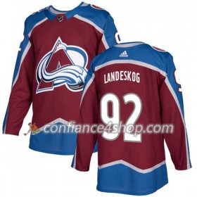 Adidas Maillot de Hockey Colorado Avalanche Gabriel Landeskog 92 2017-2018 Rouge Authentic - Homme